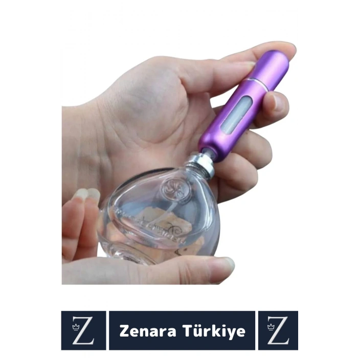 Kompakt Cep Boy Doldurulabilir Taşınabilir Sızdırmaz Pratik Çanta Boy Mini Cep Parfümü Şişesi 5 ML