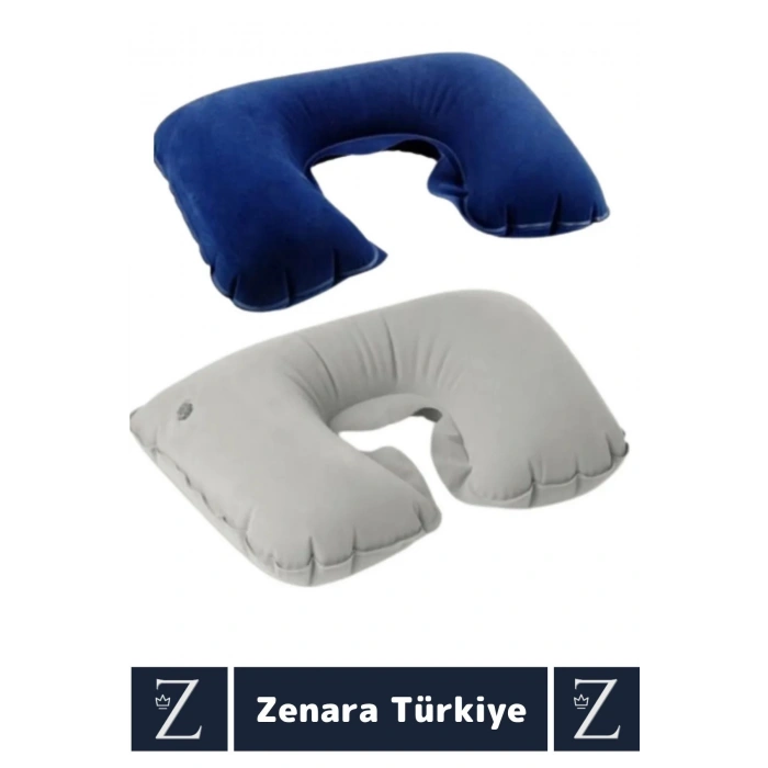 Kompakt Yüksek Kaliteli Şişirilebilir Çanta Boy Yolcu Seyahat Ense Boyun Ağrı Azaltan Boyun Yastığı