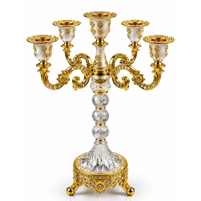 Kristal Şamdan Mumluk Alk6396