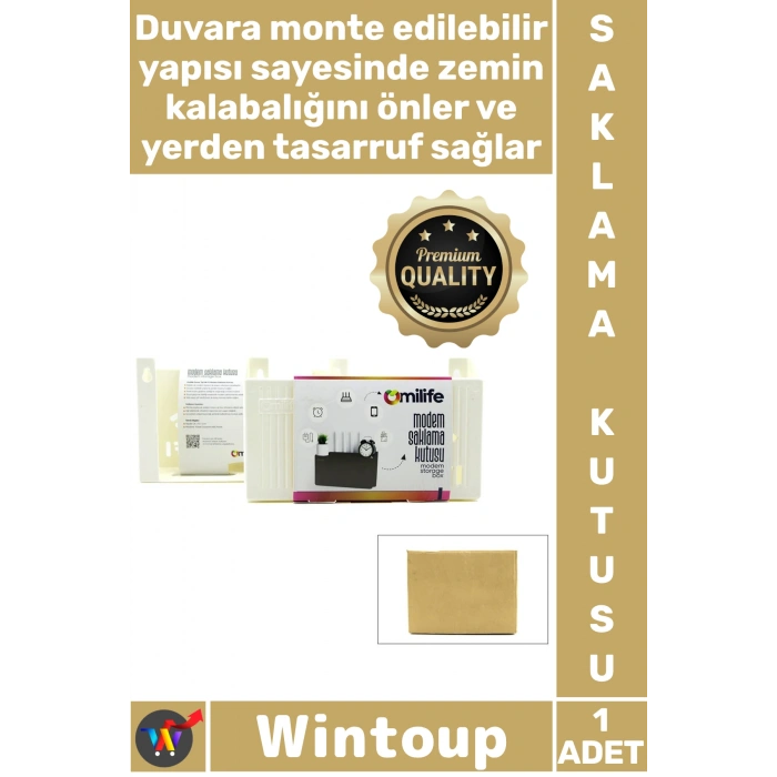 #Kutu Duvar Tipi Kablo Düzenleyici Organizer Sağlam Plastik Şık Modem Saklama Kutusu 25 X 15 X 6 Cm