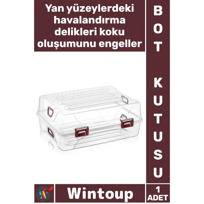 #Kutu Şeffaf Plastik Havalandırma Delikli Katlanabilir Saplı Ergonomik Modüler Bot Saklama Kutusu