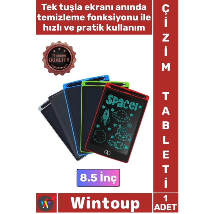 #Tablet Çocuk Dijital Yazım Grafik Tasarım Not Tutma Hafif Akıllı Lcd Çizim Eğitim Tableti 8.5 İnç