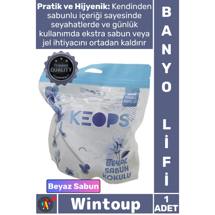 #Lif Konfor Masaj Etkili Pratik Köpüklü Yumuşak File Ergonomik Beyaz Sabun Kokulu Sabunlu Banyo Lifi