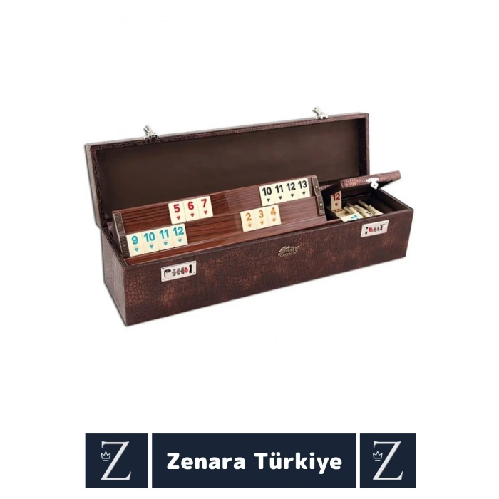 Luxery Aile Ev Arkadaş Kahve Cafe Oyun Dayanıklı Silinebilir ÖZEL KİLİTLİ ÇANTALI 101 OKEY TAKIMI