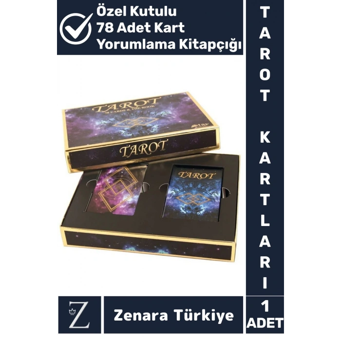 Manevi Ruhsal Rehberlik Kader Yorumlama Kitapçıklı ÖZEL KUTULU 78 Adet TAROT KARTLARI