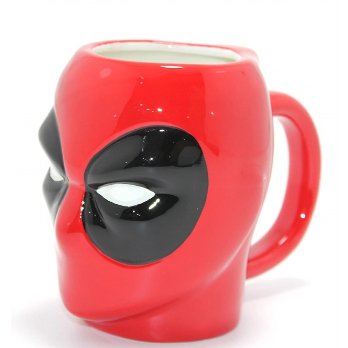 Marvel Deadpool 3D Kabartmalı Karakter Tasarımlı Kupa Bardak Alk4548