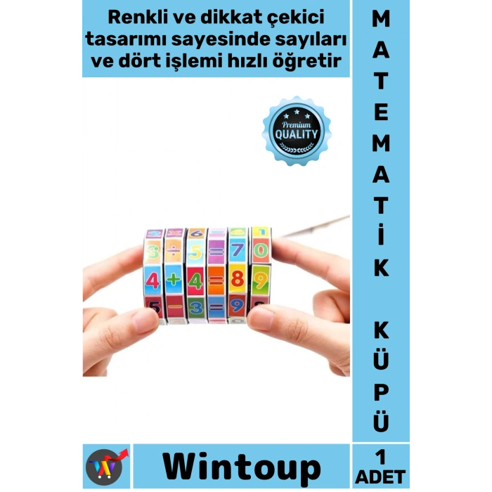 #MatematikKüpü Okul Öncesi Zeka Geliştirici Montessori Dört İşlem Sayı Sayma Matematik Eğitici Küpü