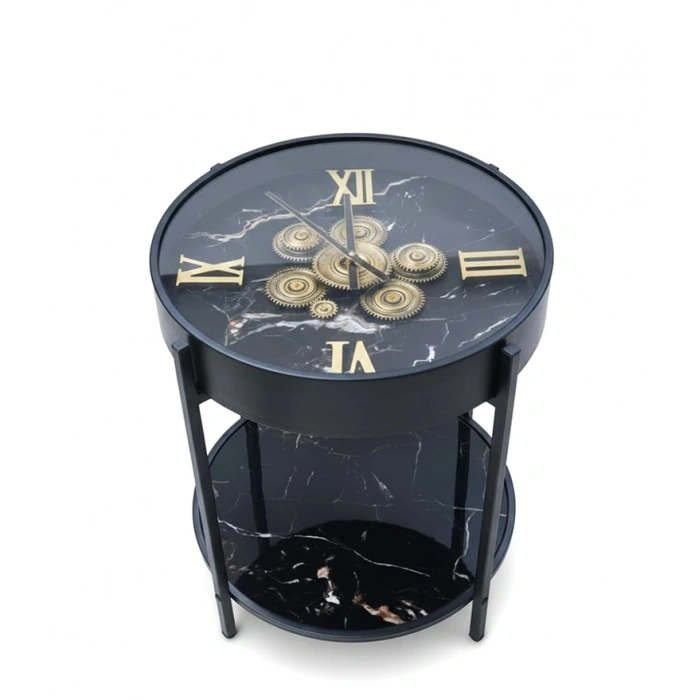 Metal Çarklı Sehpa Saat Alk4846