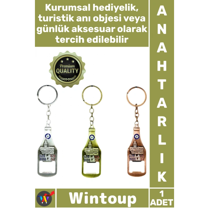 #Anahtarlık Nazar Boncuğu Mıknatıslı Magnet Hediyelik Turistik Metal Galata Kulesi Anahtarlık Açacak