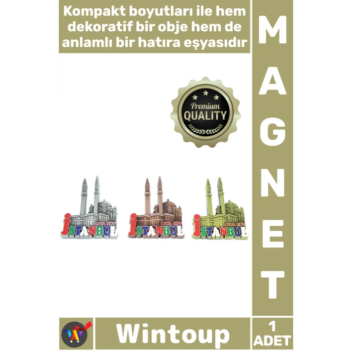 #Magnet Ortaköy Camii Tasarım Turistik Hediyelik Nostaljik Şık Metal İstanbul Temalı Yöresel Magnet