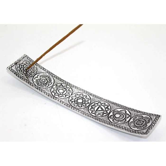 Metal Kayık 7 Çakra (Chakra) Tütsülük