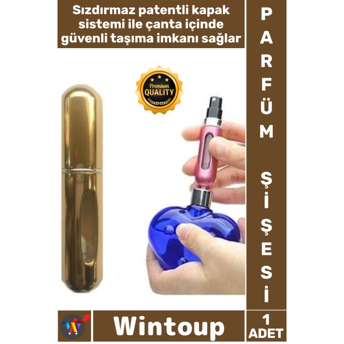 #Parfüm Seyahat Tipi Cep Boy Doldurulabilir Alüminyum Gövde Sprey Mini Dolabilir Parfüm Şişesi 5 ML
