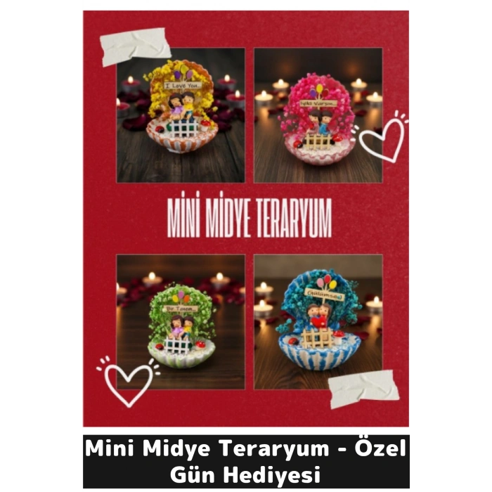 Mini Midye Teraryum - Özel Gün Hediyesi