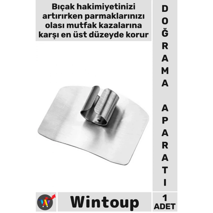 #Mutfak Şef Tipi Mutfak Kesim Ayarlı Paslanmaz Çelik Parmak Koruyucu Doğrama Güvenlik Aparatı