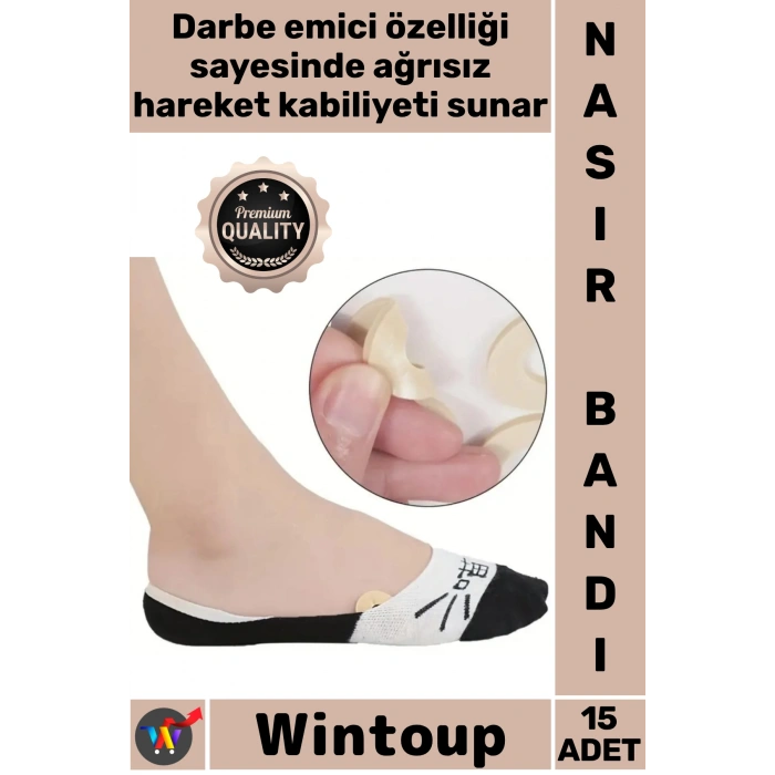 #NasırBandı Ayak Sağlığı Koruyucu Destekleyici Yumuşak Yastıkçıklı Şık Yuvarlak Nasır Bandı 15 Adet