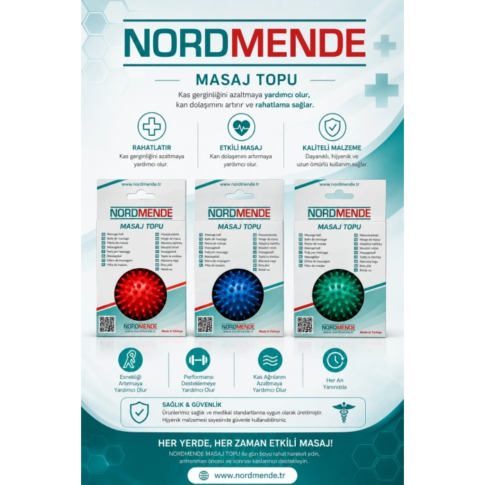 Nordmende Masaj Topu Orta Boy 7,5 CM