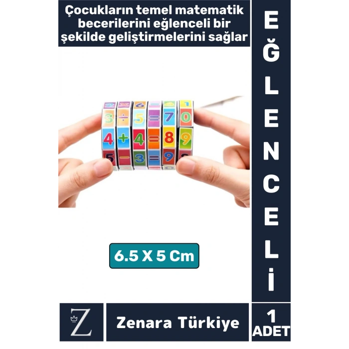 Okul Öncesi İnteraktif Temel Matematik Toplama Çıkarma Çarpma Bölme Dört İşlem Öğretici Oyun Küpü