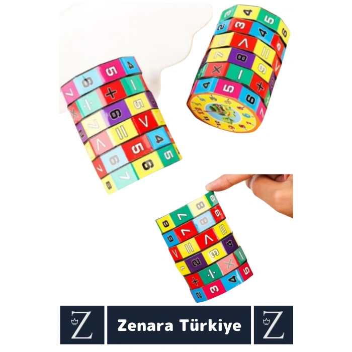 Okul Öncesi İnteraktif Temel Matematik Toplama Çıkarma Çarpma Bölme Dört İşlem Öğretici Oyun Küpü