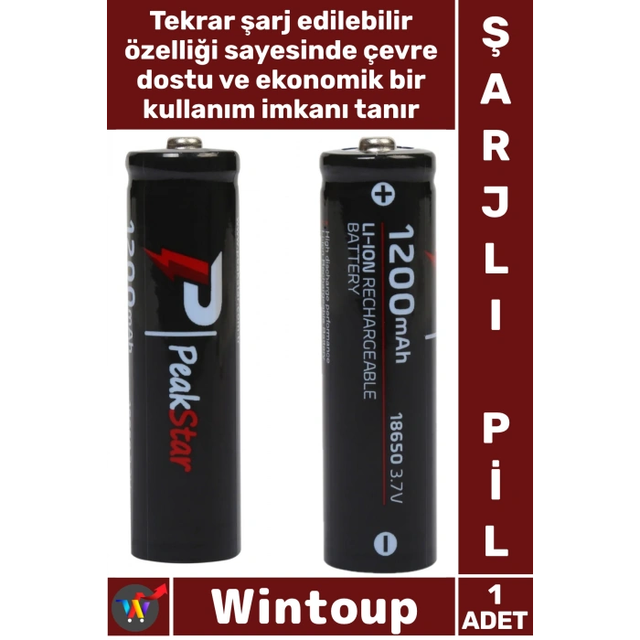 #ŞarjlıPil El Feneri Lazer Güçlü Lityum 37 V 1200 Mah Şarj Edilebilir 18650 Turbo Li-İon Şarjlı Pil