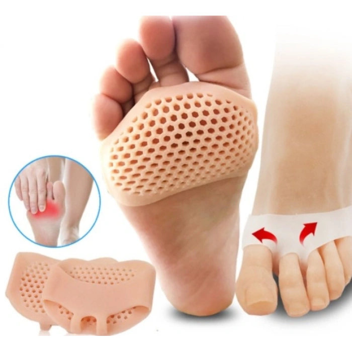 #AyakPedi Hava Delikli Kaymaz Nefes Alan Ortopedik Konforlu Yüksek Topuk Orta Parmak Metatarsal Pad