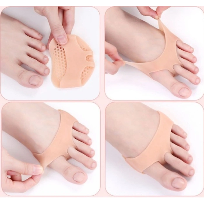 #AyakPedi Hava Delikli Kaymaz Nefes Alan Ortopedik Konforlu Yüksek Topuk Orta Parmak Metatarsal Pad