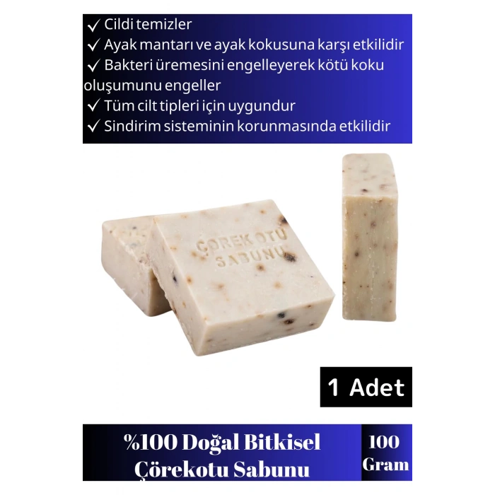 Özel %100 Doğal Cilt Temizliği&Saç Dökülmesine Karşı Etkili Bitkisel Çörekotu Sabunu 1 Adet