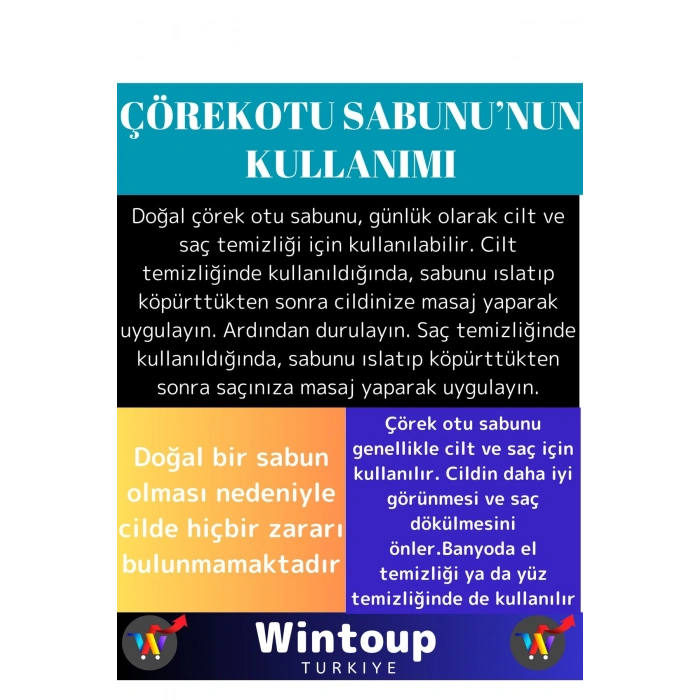 Özel %100 Doğal Cilt Temizliği&Saç Dökülmesine Karşı Etkili Bitkisel Çörekotu Sabunu 1 Adet