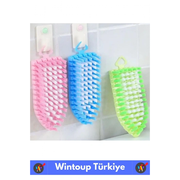 Özel Dayanıklı Ultra Esnek Bükülebilir Sert Zemin Musluk Mutfak Banyo Askılı Temizlik Fırçası 1 Adet