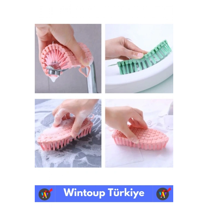 Özel Dayanıklı Ultra Esnek Bükülebilir Sert Zemin Musluk Mutfak Banyo Askılı Temizlik Fırçası 1 Adet