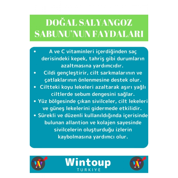 Özel Doğal Üretim %100 Organik Bitkisel Güzel Kokulu Salyangoz Sabunu Tüm Vücut Cilt Sabunu 2li