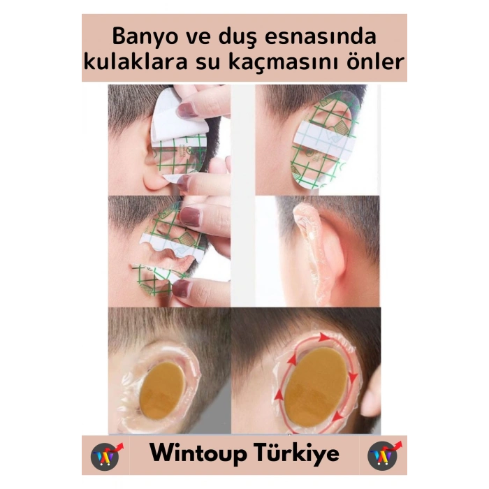 Özel Görünmez Ultra İnce Nefes Alabilir Su Geçirmez Ayakkabı Topuk Parmak Vurma Önleyici Bant 50li