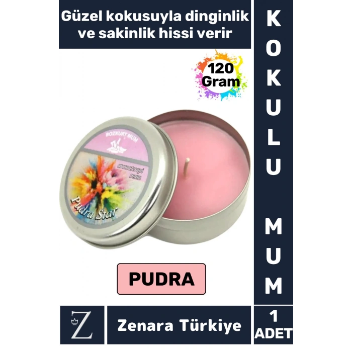 Özel Metal Kutu Arınma Huzur Meditasyon Yoga Esans Sakinlik Veren Dekoratif Oda Kokusu Mum 120 Gram