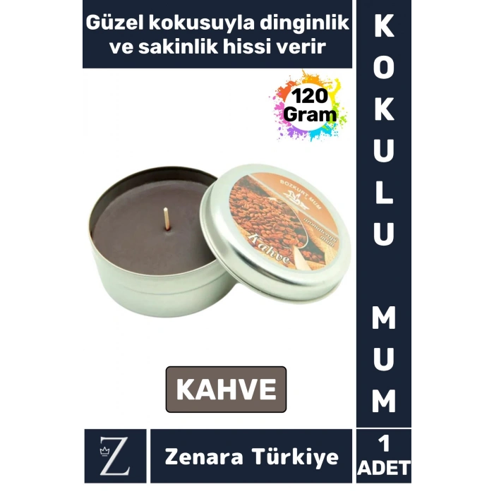 Özel Metal Kutu Arınma Huzur Meditasyon Yoga Esans Sakinlik Veren Dekoratif Oda Kokusu Mum 120 Gram