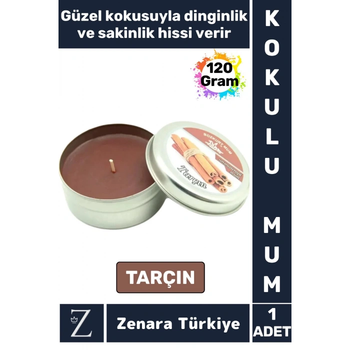 Özel Metal Kutu Arınma Huzur Meditasyon Yoga Esans Sakinlik Veren Dekoratif Oda Kokusu Mum 120 Gram