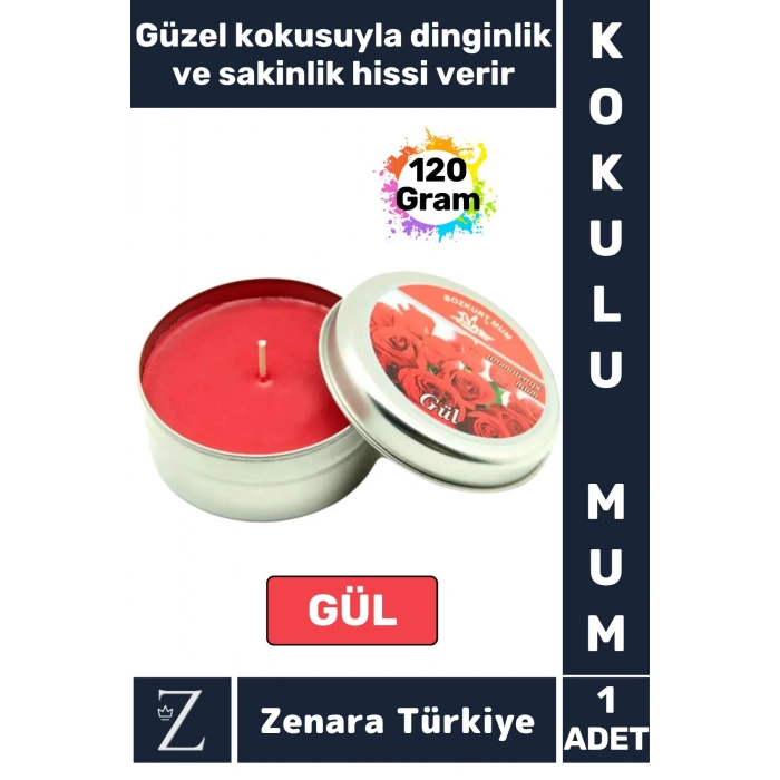 Özel Metal Kutu Arınma Huzur Meditasyon Yoga Esans Sakinlik Veren Dekoratif Oda Kokusu Mum 120 Gram