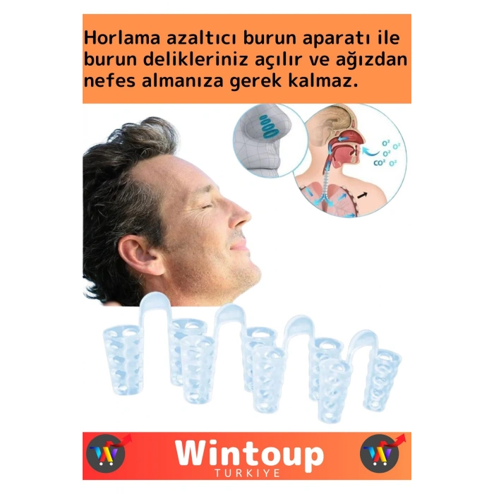 Özel Model Burun Delik Horlama Azaltıcı Rahatlatıcı Etkili Burun Delik Aparatı 4lü