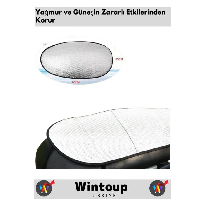 Özel Model Motosiklet Sele Güneşliği Uzun Ömürlü Güneş Işını&Su Geçirmez Lastikli Tasarım