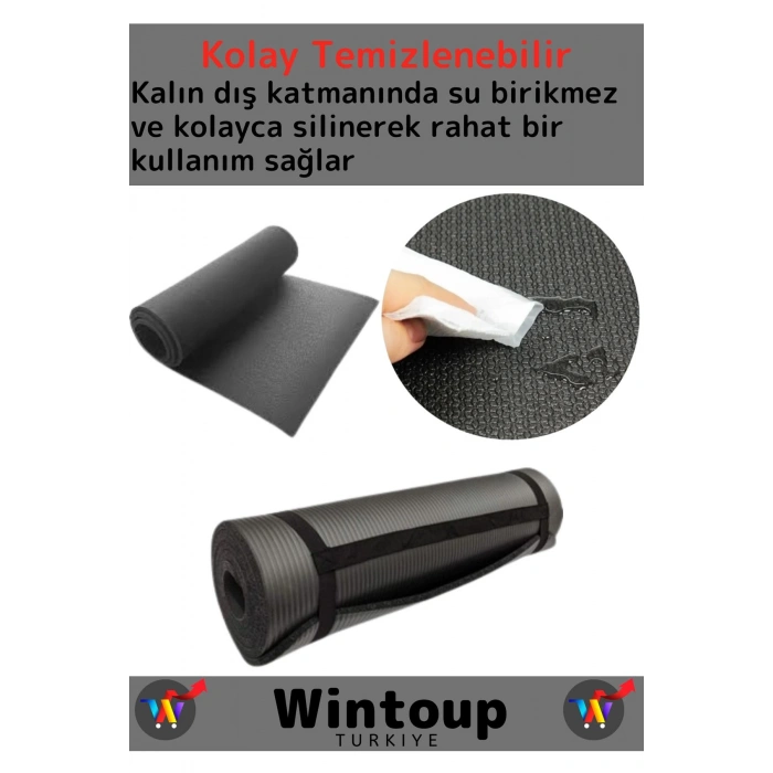 Özel Seri Su Geçirmez Taşıma Askılı Çift Taraflı Kamp Zemin Çadır Uyku Matı Yoga Yer Minderi 10 Mm