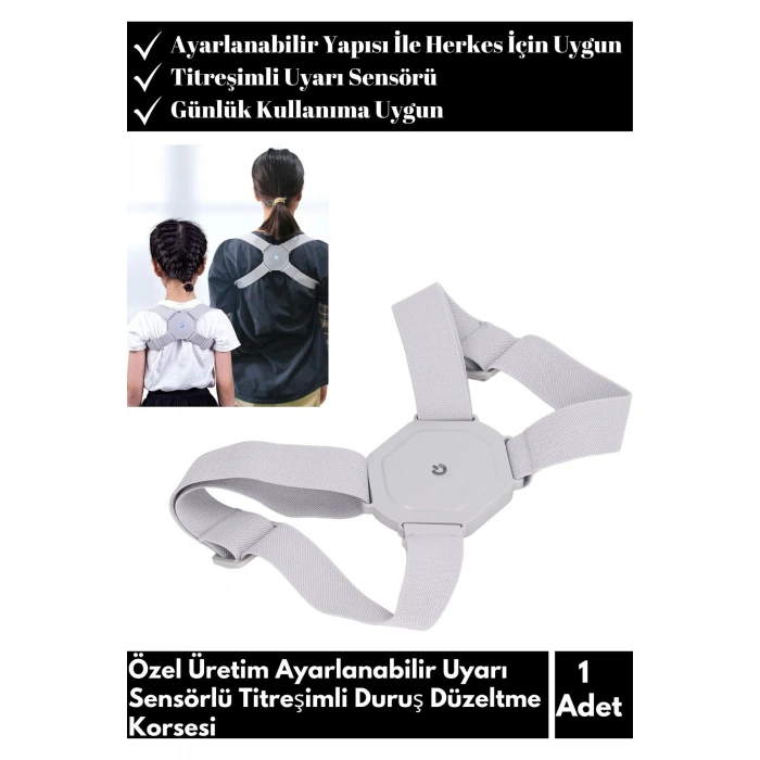 Özel Seri Titreşimli Uyarı Sensörlü Duruş Bozukluğu Düzeltme Korsesi Uzun Ömürlü
