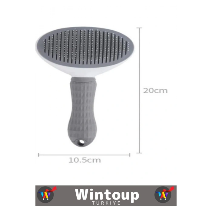 Özel Seri Uzun Ömürlü Otomatik Temizlenebilen Rahatlatma Etkili Tuşlu Kedi Köpek Tüy Toplama Tarağı