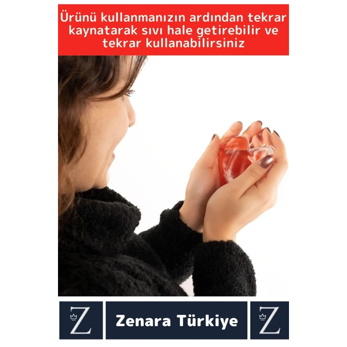 Özel Tasarım El Isıtıcısı Kamp Outdoor Gündelik Sevgiliye Hediye Çok Şık Sihirli Jel KALP Cep Sobası