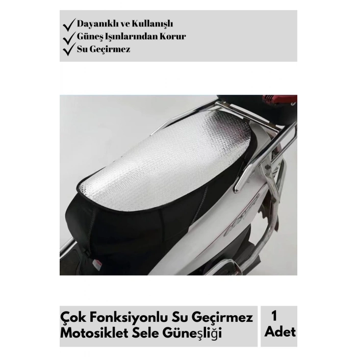 Özel Tasarım Motor Sele Güneşliği Dayanıklı Su Geçirmez Güneş Işınlarına Karşı Koruyucu 60*35cm