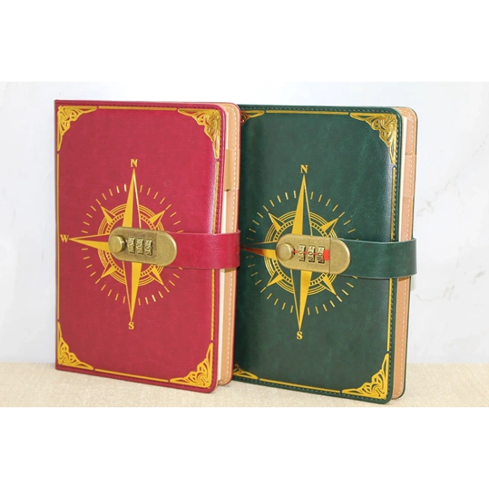 Özel Tasarım Şifreli Deri Defter