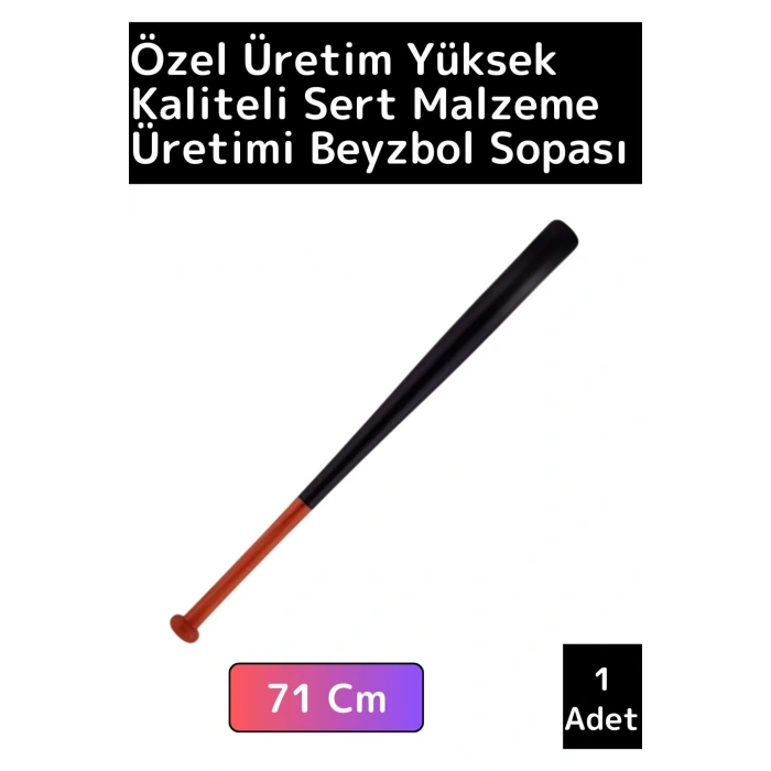 Özel Tasarım Yüksek Kaliteli Kırılmaz Hassas Kavrama Dayanıklı Ahşap Baseboll Beyzbol Sopası 71 Cm