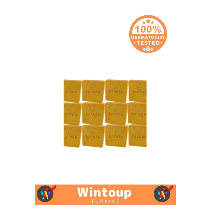 Özel Üretim %100 Doğal Cilt Onarıcı Tüm Vücut İçin Uygun Safran Sabunu 3 Adet