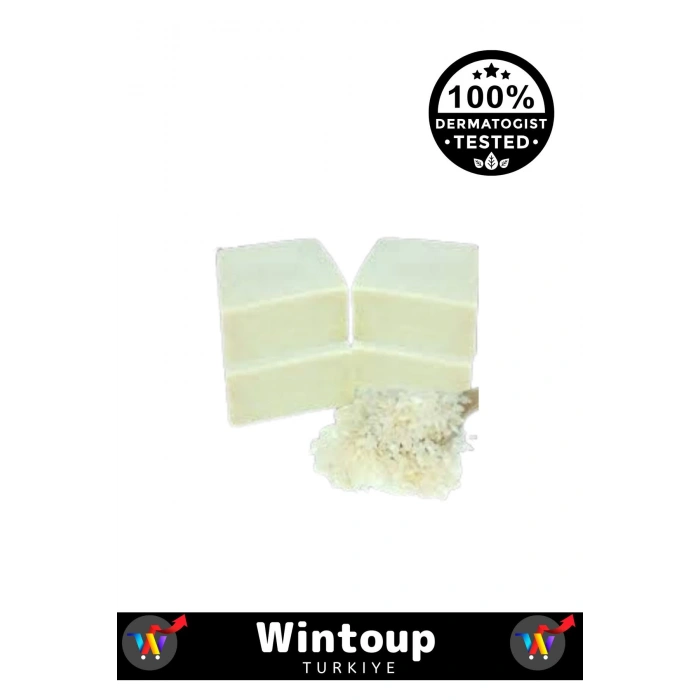 Özel Üretim %100 Doğal Proteinli Cildi Besleyici Tüm Vücut İçin Uygun Beyaz Pirinç Sabunu 3 Adet