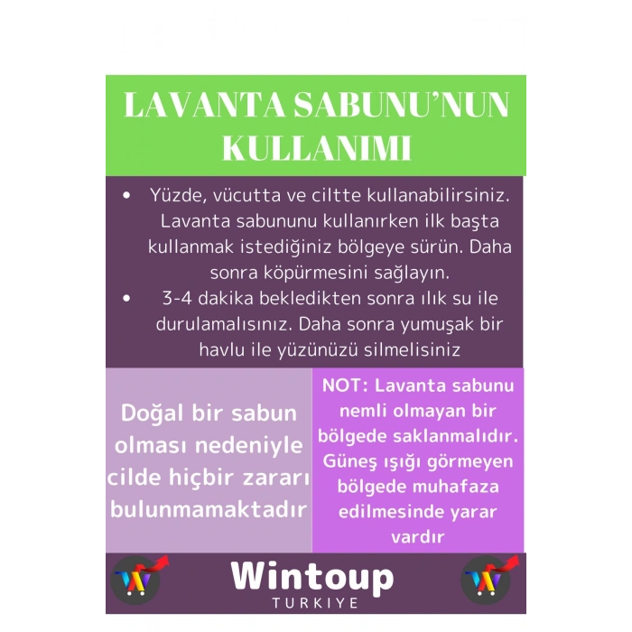 Özel Üretim %100 Organik Cilt&Saç Onarıcı Tüm Ciltler İçin Uygun Güzel Kokulu Lavanta Sabunu 5 Adet