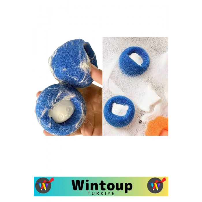 Özel Üretim Çamaşır Makinesi Tüy Toz Kıl Toplama Topu Temizlenebilir&Tekrar Kullanılabilir 5 Adet