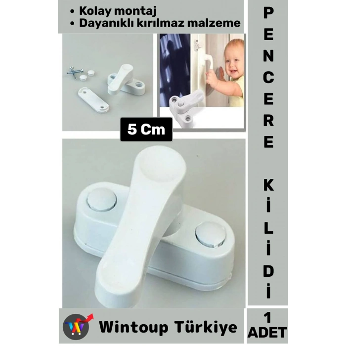 Özel Üretim Dayanıklı Güvenlik Çocuk Odası Bebek Odası PVC Pencere Kapı Kırılmaz Emniyet Kilidi