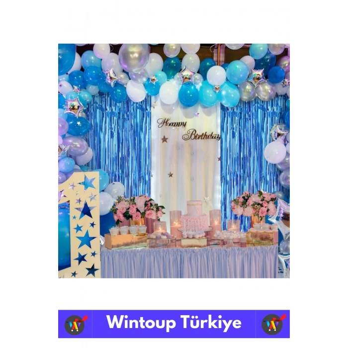 Özel Üretim Ekstra Parlak Saçaklı Doğum Günü Düğün Kına Parti Fotoğraf Çekimi Arka Fon Perde 1X2 Mtr